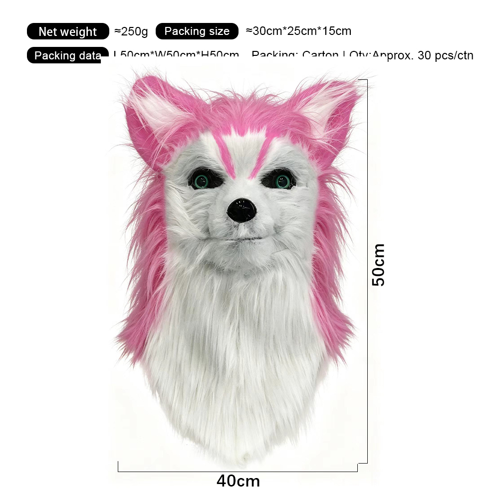Pink White Open Mouth Dog
