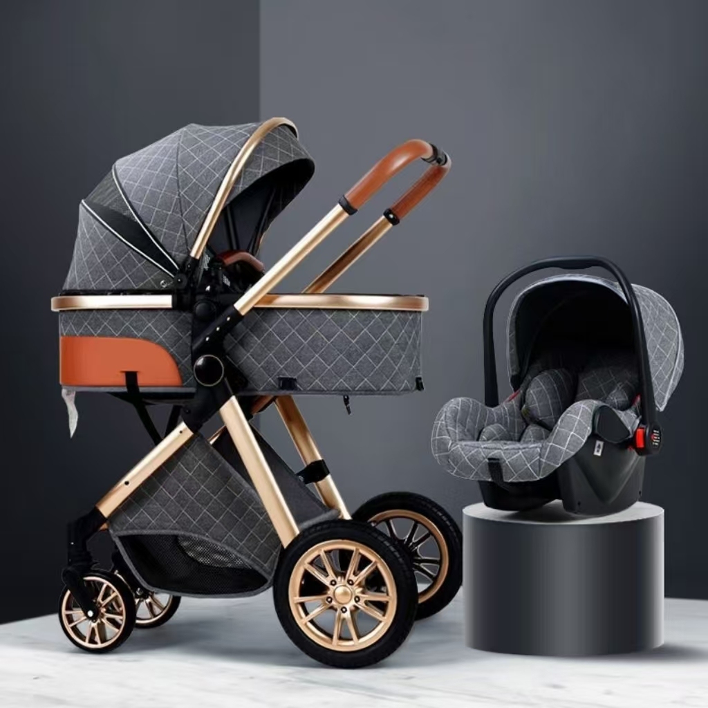 gentleman Grey with car seat