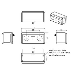 AIアルゴリズムを内蔵したDF-VSH2ミニ3D構造化ライトRGBDスマートデプスカメラビジョンセンサー - Product Image 2