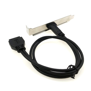 USB <strong>Type</strong> <strong>C</strong> Back Panel Expansion Bracket 20pin Motherboard <strong>Header</strong> to USB 3.1 Converter Adapter Cable - Product Image 3