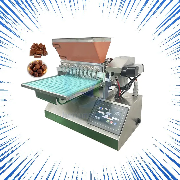 Small Mini Chocolate Sweet Jelly Soft Toffee Lollipop Depositor Manufacture Candy Make Machine Price For Candy