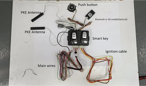 Aplicación Bluetooth, control de teléfono inteligente, botón de un botón para coche, parada de motor, arranque remoto del motor, sistema de alarma PKE para todos los coches - Product Image 4