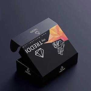 定制标志印刷平装纸包装盒瓦楞纸箱纸板模切折叠牛皮纸邮件运输邮件箱 - Product Image 2