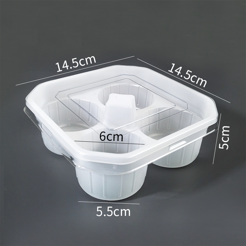 Plateau à 4 grilles avec couvercle