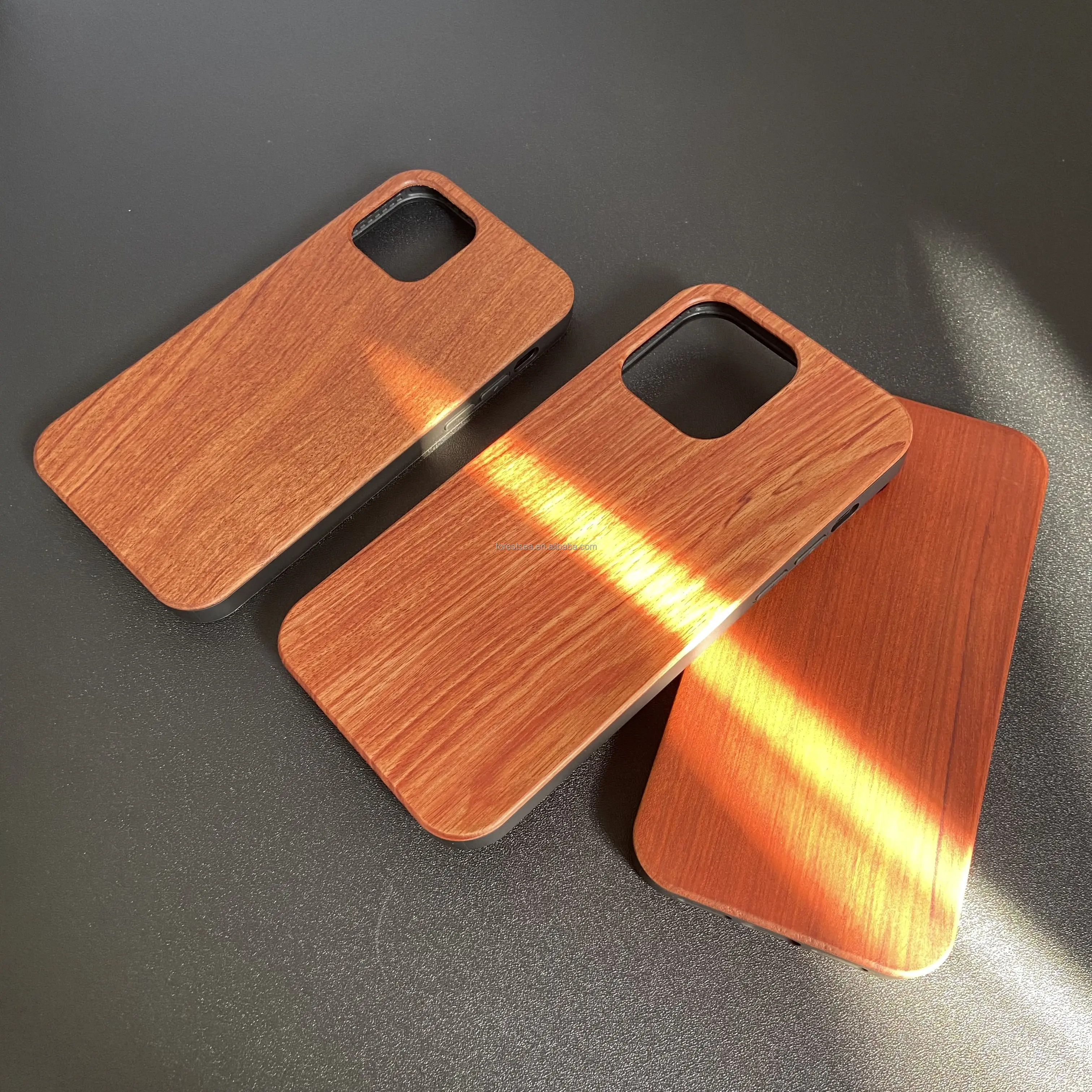 Holz Handy hülle für iPhone 14 Laser gravur Holz Handy hülle für iPhone Palisander Kirsche Bambus Bulk Holz Handy hüllen