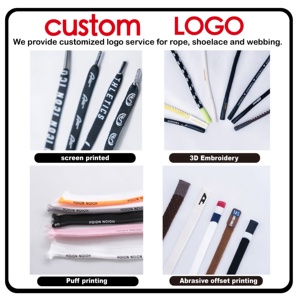 CQ Factory Macrame trenzado Banda de cuerda elástica 100% Cordón de algodón Cordón Bolsas de ropa recubiertas planas Zapatos personalizados