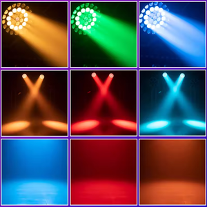A-HONGHE 37*15W LED Zoom RGBW Wash Beam Spot Moving Head <strong>Lights</strong> <strong>4</strong> in 1 Stage <strong>Light</strong> for DJ Disco Night Club