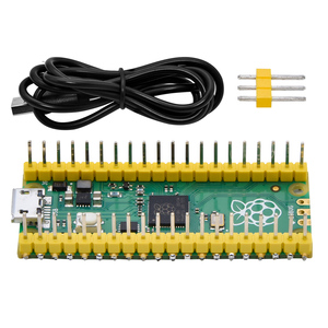 <strong>Raspberry</strong> <strong>Pi</strong> Pico Board with Upward Soldered Pin Header + <strong>USB</strong> Cable <strong>Raspberry</strong> <strong>Pi</strong> Pico Microcontroller Board Development Board
