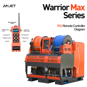 4350psi30lpm AMJET商用电动高压管道清洗机，适用于疏浚下水道管道检查 - Product Image 3