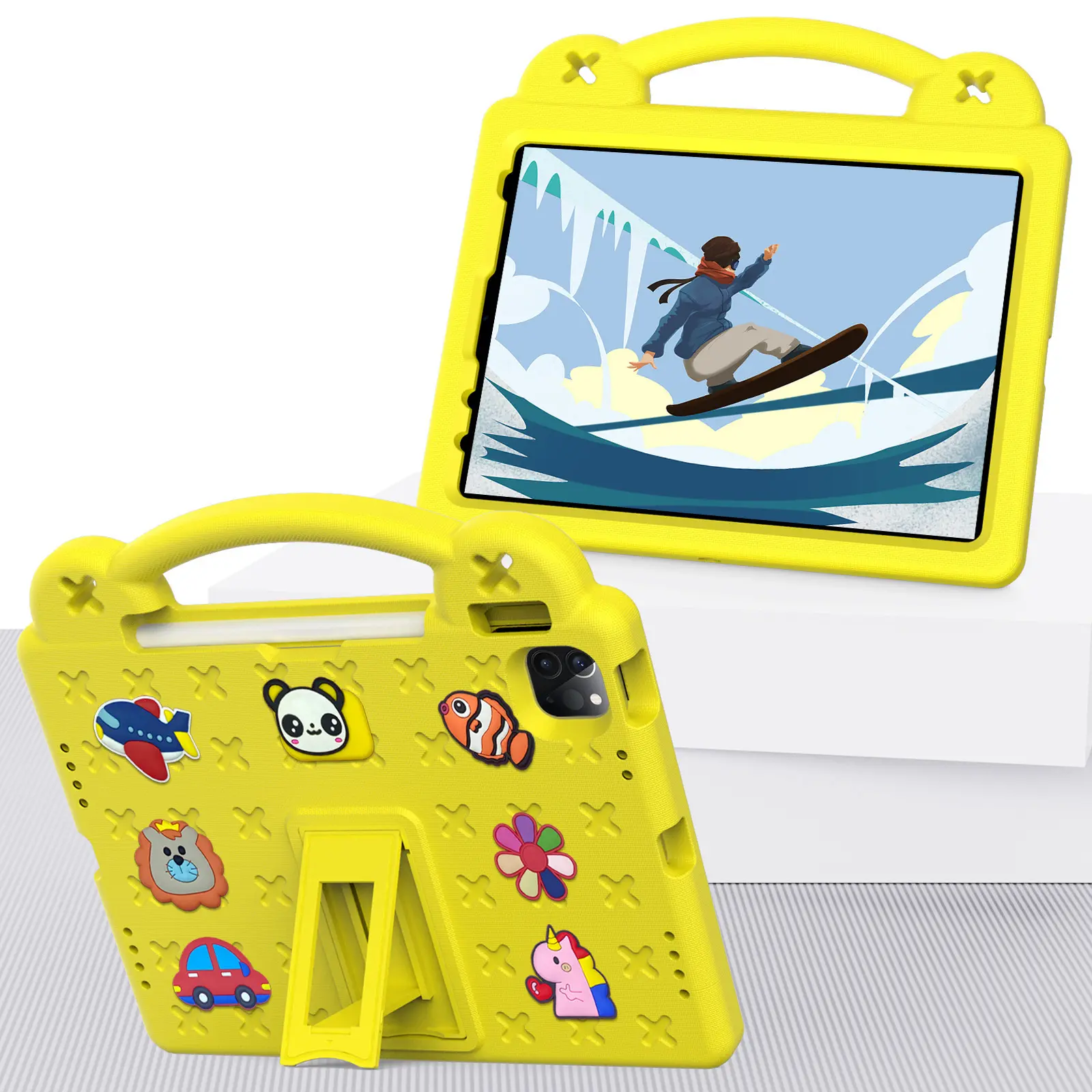 Casing penutup Tablet anak-anak tahan guncangan busa EVA desain cantik untuk Apple iPad mini 6 8.3 inci 2021