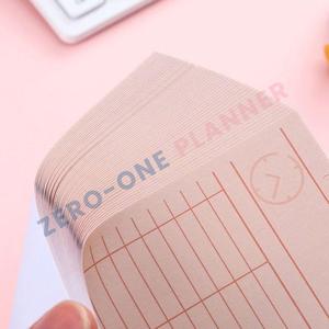 Bloc de notas adhesivas de papel personalizado simple mini rastreador de hábitos para hacer lista de verificación nota horario recordatorio diario semanal - Product Image 4