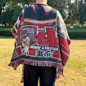 <span class=keywords><strong>Oem</strong></span> מהיר מותאם אישית דפוס jquard שמיכה ברדס קמפינג אנימה נייד poncho שמיכה tapestry