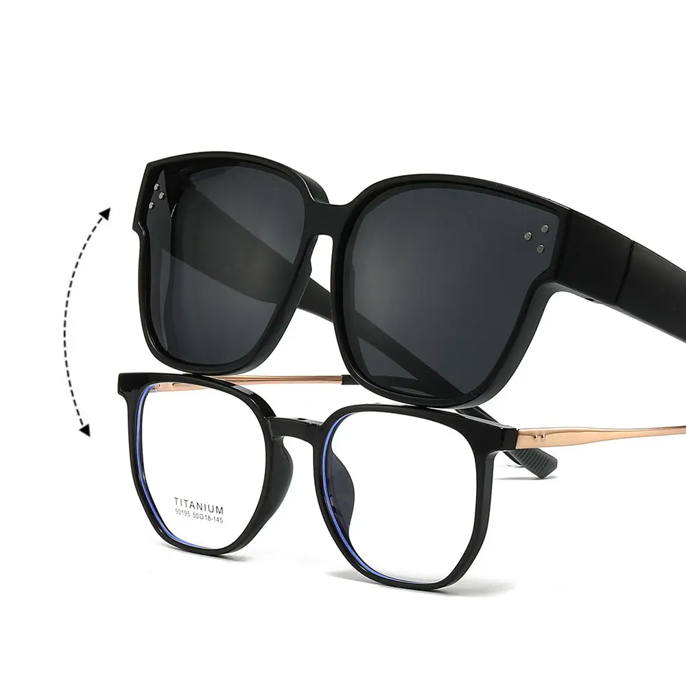319 occhiali da sole miopia polarizzati CR per gli uomini occhiali da sole estivi per le donne Driver clip per occhiali di fascia alta