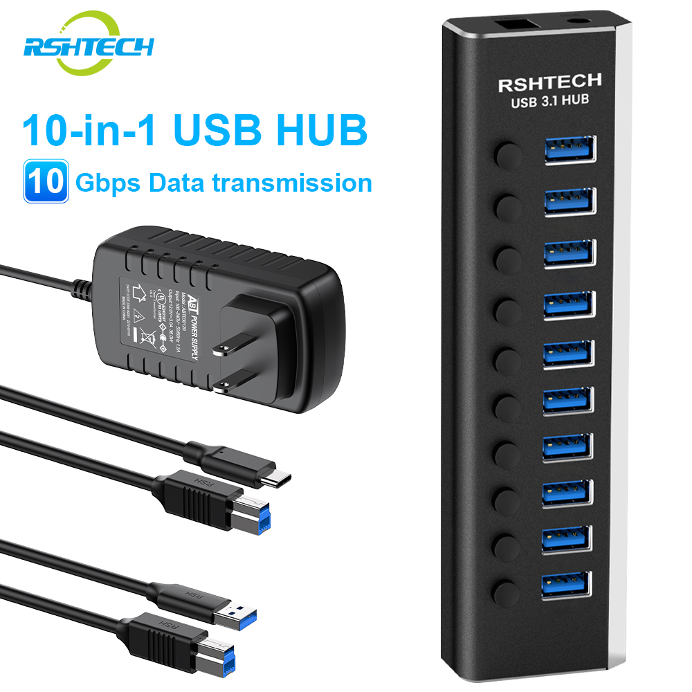 Black RSH-A10S with US Power Adapter