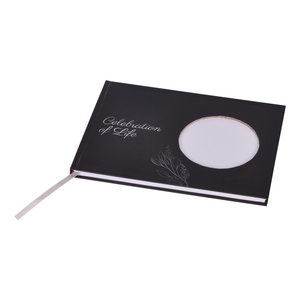 สมุดเยี่ยมงานศพพร้อมกล่องปากกาสีสำหรับแขก - Product Image 1