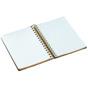 廉价散装螺旋笔记本记事本与自定义标志印刷和镀金的颜色边缘 - Product Image 5