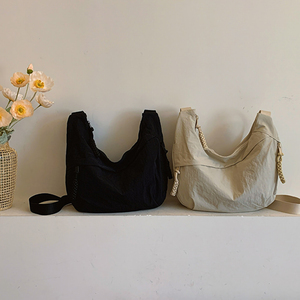 ניילון מתכווננת רצועה תיק crossbody משקל עמיד למים כתף עירוני יומי שליח dumpling נשים