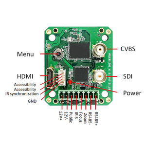 Dijital yakınlaştırma kamerası 3-in-1 kurulu dönüştürmek LVDS CVBS/3G-SDI kuyruk kurulu - Product Image 1
