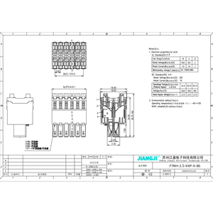 Bloque de terminales de cableado rápido Enchufes multitipo Bloques de terminales enchufables para enchufe de PCB - Product Image 3
