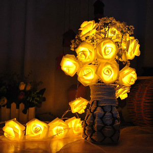 Battery USB Remote Control LED Pink Rose Flower <strong>Lamp</strong> <strong>String</strong> Fairy Wedding Party Holiday Decoration <strong>String</strong> <strong>Lights</strong> - Product Image 1