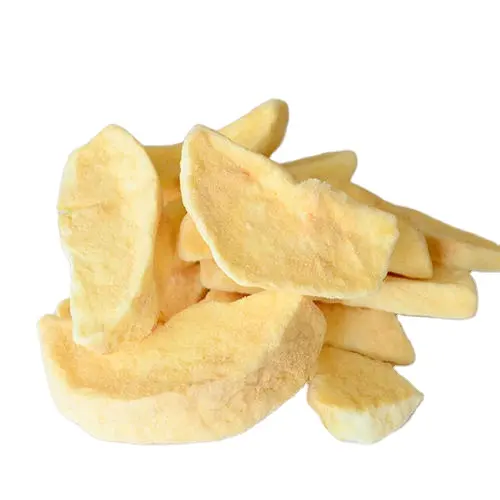 Frutas liofilizadas, rebanadas de manzana, patatas fritas