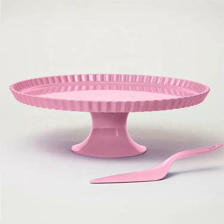 13,8 дюймовая цветная большая розовая пирожная, десерты, Свадебная подставка из меламина для торта