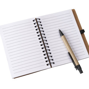 BECOL, venta al por mayor, Bloc de notas de estudiante multicolor, Mini Bloc de notas con logotipo personalizado, cuaderno espiral de papel Kraft ecológico con notas adhesivas