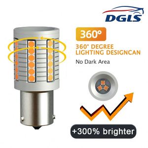 DGLS canbus yeni led ampul canbus T20 canbus 1156 1157 3156 3157 7440 7443 fren sinyal ışığı beyaz sarı kırmızı araba led dönüş - Product Image 2