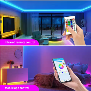 USB RGB Светодиодная лента 5 В 5050 30/60 светодиодов комплект с Bluetooth управлением приложением музыкальная синхронизация ТВ фон игровой окружающий свет бар - Product Image 3