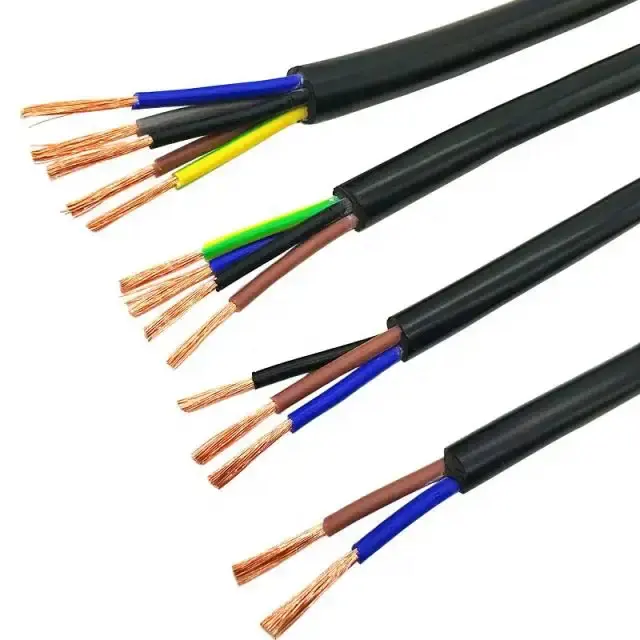 RVV Multi Royal Cord Conductor Cables Personalizar 1,5mm 2,5mm 4,5mm 6mm Cable de cobre flexible