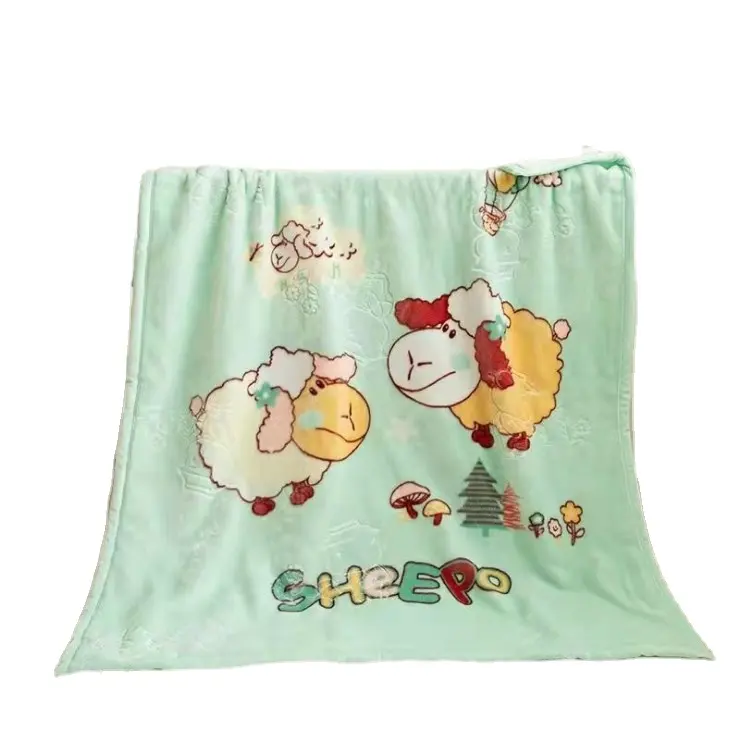 Cobertor de flanela para bebê, cobertor de flanela super macio personalizado de desenhos animados para recém-nascidos, inverno