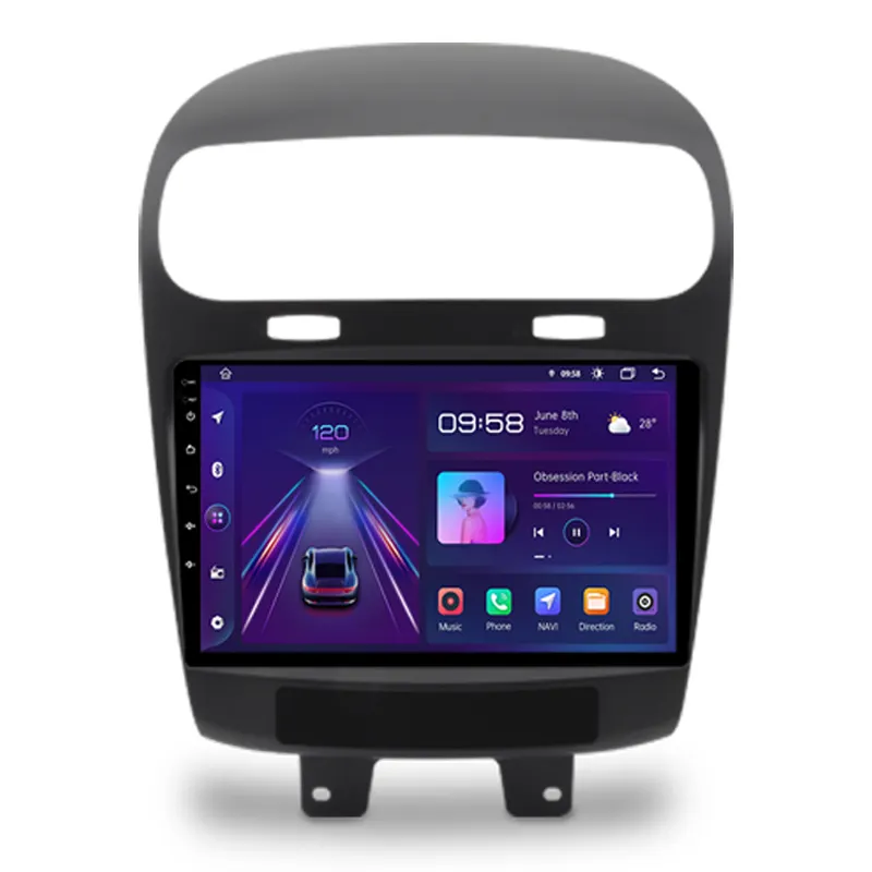 Junsun V1 pro AI Voice 2 din Android Auto Radio pour Fiat Freemont Dodge Journey 2012-2020 Autoradio Multimédia GPS Carplay dvd
