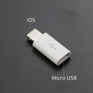 IPhone için mikro USB/tip-c şarj adaptörü kadın erkek dönüştürücü adaptörü iPhone 6 6s 7 8 artı X 10 iPad için - Product Image 4