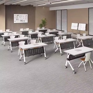 Tabela Estudo para Home Office Móveis Workstations Mesa Conferência para Escritório Mesas Treinamento Dobrável e Móvel Dobrável