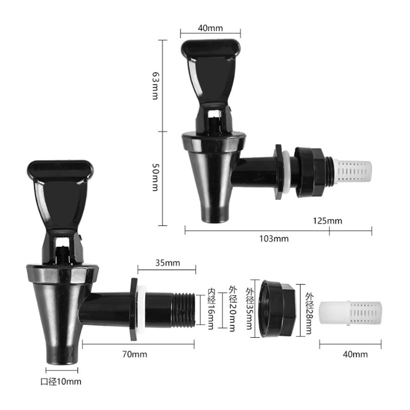 Juice bucket universal faucet