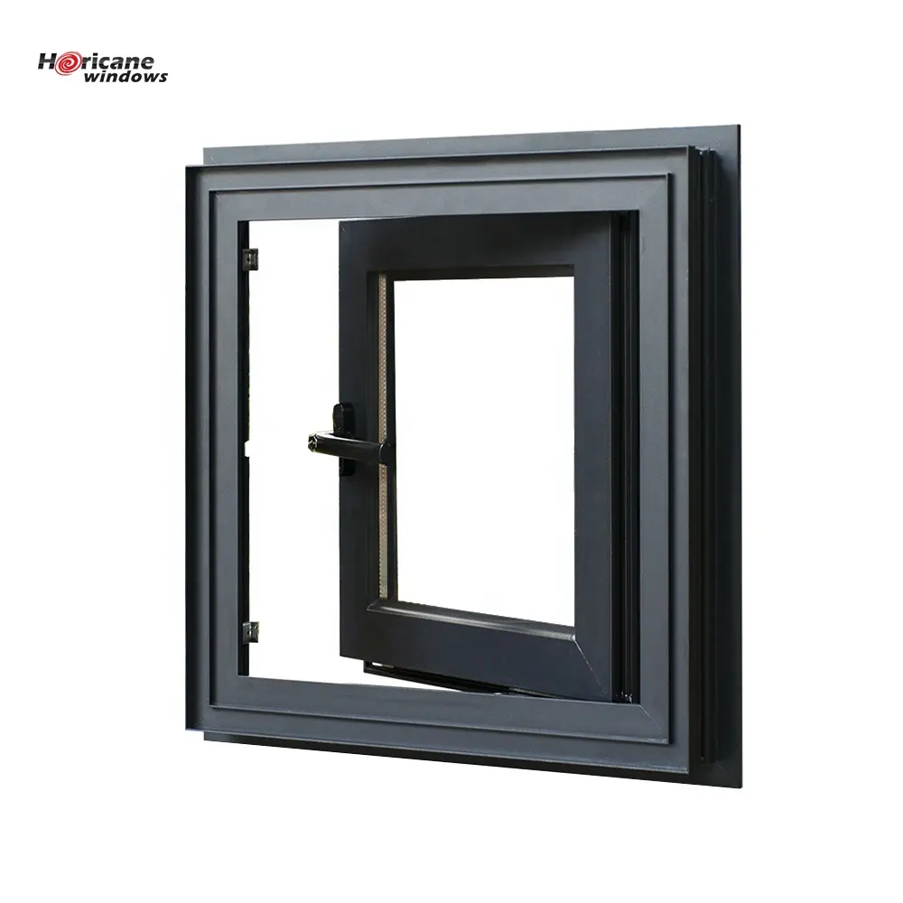 NFRC AS2047 стандартное порошковое покрытие, домашнее двойное повесенное тепловое алюминиевое створчатое звукостойкое окно