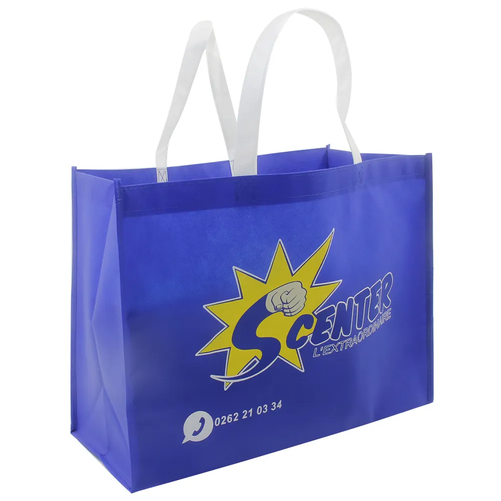 Borsa regalo Extra larga durevole ecologica borsa Tote riutilizzabile per le vacanze del supermercato borsa in tessuto Non tessuto cucita borsa in tessuto Non tessuto