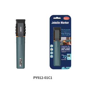 BEIFA PY912 Breite Meißels pitze 12mm Schwarz Wasserdicht und Permanent Board Tips Schnellt rockn ender Baustellen marker - Product Image 3