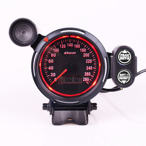 3.75inch <strong>Defi</strong> Electronic Speedometer Auto MPH/KMH Motorcycle Meter with Red Blue Light Display Car Speed per hour gauge - Product Image 1