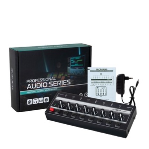 HA800S 8 vías de monitoreo amplificador de auriculares distribuidor de señal 1 entrada 8 salidas Monitor - Product Image 1
