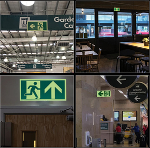 Biển báo thoát hiểm tự chiếu sáng treo biển báo thoát hiểm khẩn cấp - Product Image 6