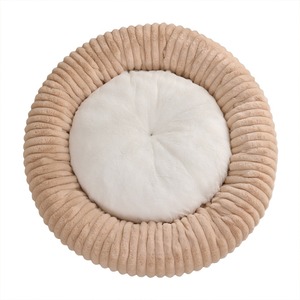 Hot Sale Haustier bett mit neuem Design Winter Warm Donut Nest Maschinen wasch bar Solid Cord für kleine mittelgroße Katzen Hunde - Product Image 6