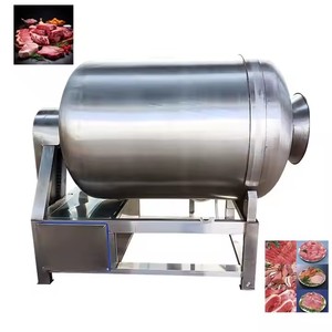 High-Efficiency Drum-Type Vacuum Meat Mixer - Automatic Meat &amp; Sauce Mixer with Discharging <strong>Function</strong> for Kneading &amp; Marinating - Product Image 4