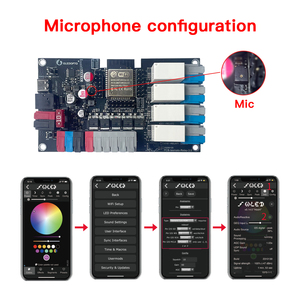 Gledopto fai da te ESP32 relè a 4 canali 5 canali <span class=keywords><strong>PWM</strong></span> Board WiFi, Type-C, GPIO, Mic RGBIC fai da te (5-24V) - Tasmota/WLED RoHS/CE