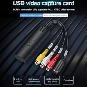 USB 2.0视频适配器，带音频捕获视频采集卡转换器PC适配器VHS到DVD转换器
