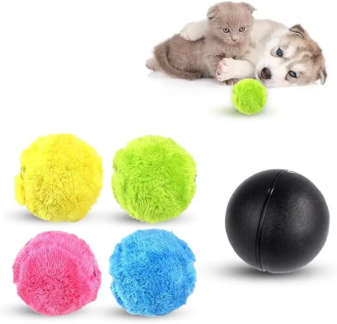 Automatic Gravity Jumping Magic Rolling Dog Ball Interactive Durable Rubber Moving Electric Rolling Ball for Cats Doggy