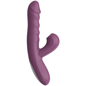 DELITE <strong>VIBES</strong> Dual Function Suck in Body g Spot Vibration Insert Inside While Suck Clitoris Orgasm Instant Pure Silicone Safe Use - Product Image 1