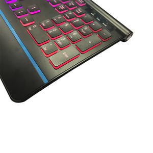 Tastiera cablata al cioccolato retroilluminata RGB con touchpad tastiera ergonomica Ultra silenziosa design ergonomico - Product Image 6