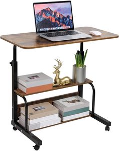 Venta al por mayor de mesa de ordenador portátil plegable multifuncional mesa de estación de trabajo móvil mesa de escritorio de oficina de altura ajustable - Product Image 1