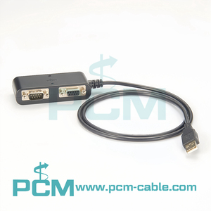 应用USB至RS232 2端口DB9串行适配器Multi-2U RS232 USB 2.0 DB9公闩锁USB连接器 - Product Image 5
